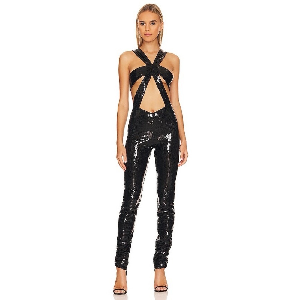 Bronx and Banco Cross Noir Jumpsuit in Black Size S